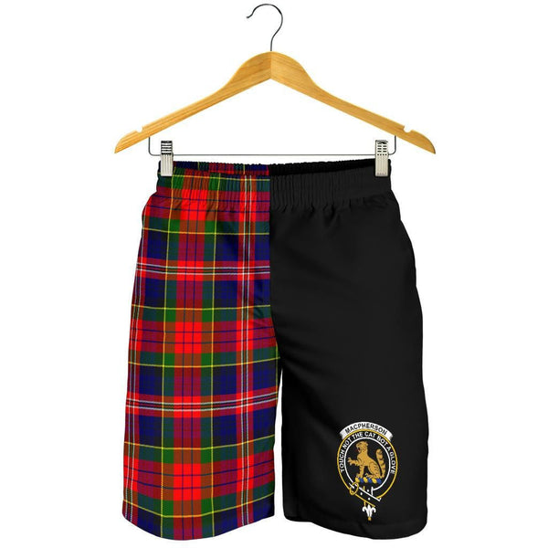 Scottish MacPherson Clan Crest Tartan Half of Me Men's Shorts