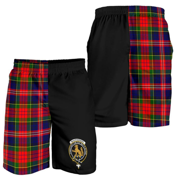 Scottish MacPherson Clan Crest Tartan Half of Me Men's Shorts