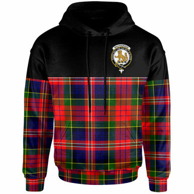 Scottish MacPherson Clan Crest Tartan Hoodie - Horizontal Style Front Side Tartan Plaid