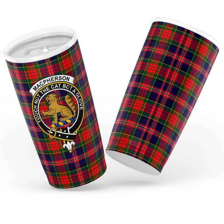 Scottish MacPherson Clan Crest Tartan Insulated Tumbler Tartan Plaid 3