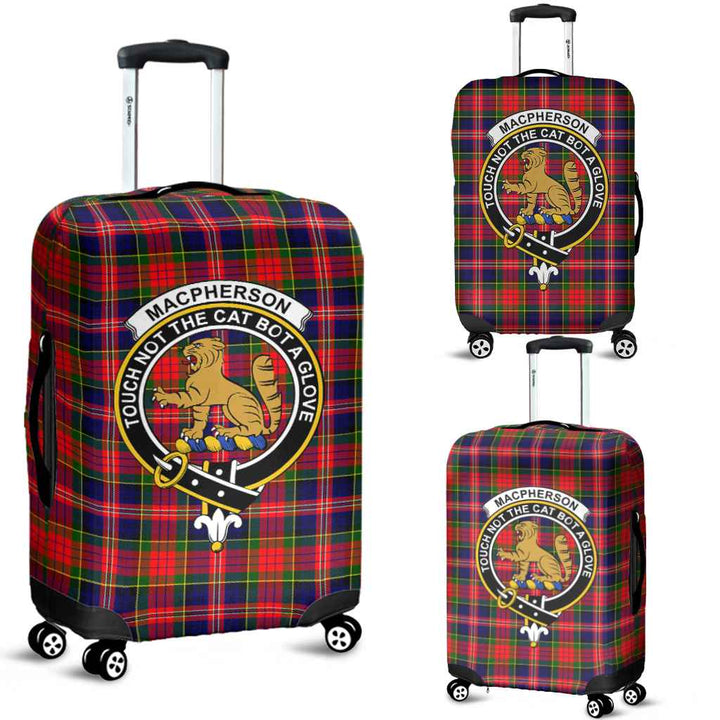 Scottish MacPherson Clan Crest Tartan Luggage Cover Tartan Plaid 1