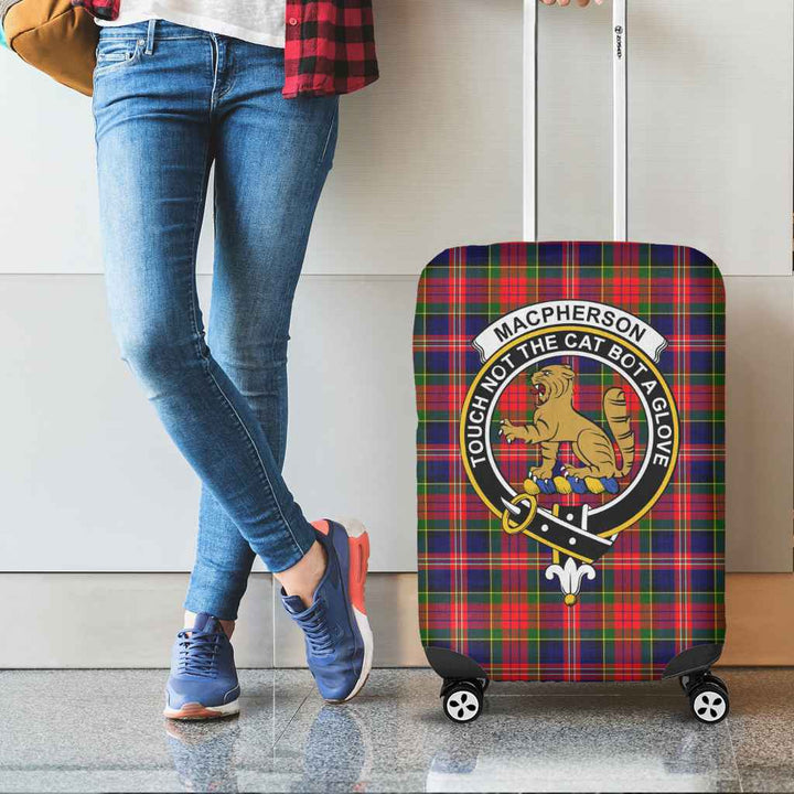 Scottish MacPherson Clan Crest Tartan Luggage Cover Tartan Plaid 2