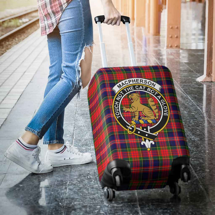 Scottish MacPherson Clan Crest Tartan Luggage Cover Tartan Plaid 3