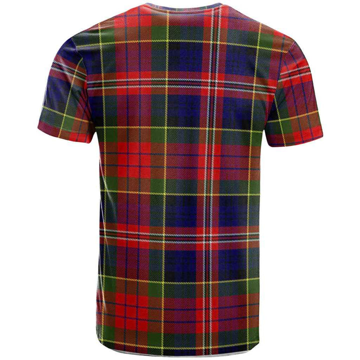 Scottish MacPherson Clan Crest Tartan T-Shirt Back Side Tartan Plaid