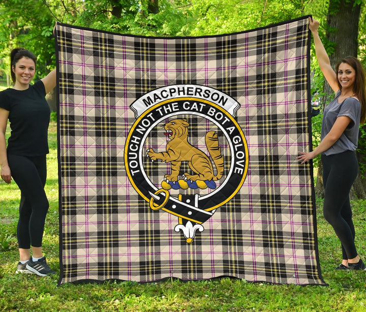 Scottish MacPherson Dress Ancient Clan Crest Tartan Quilt Tartan Plaid 1