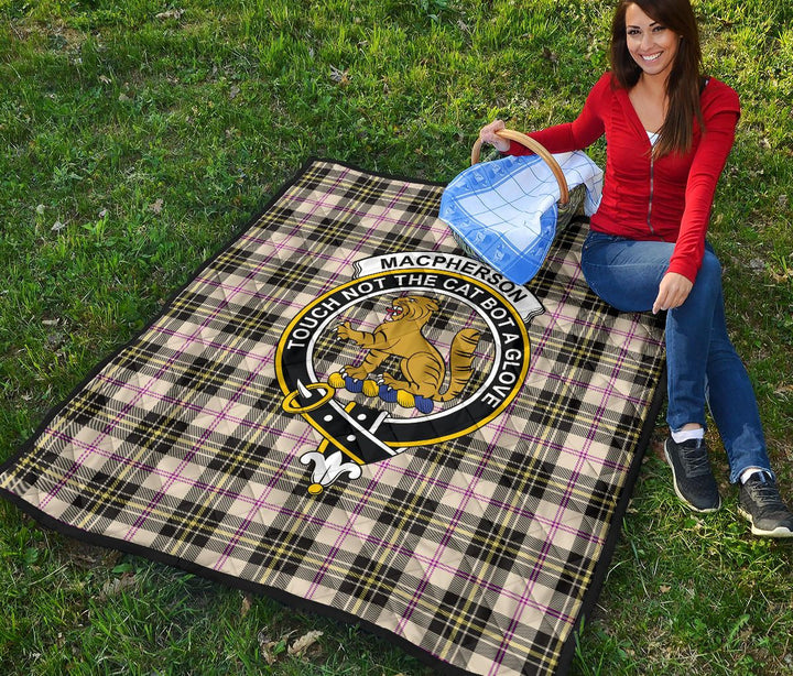 Scottish MacPherson Dress Ancient Clan Crest Tartan Quilt Tartan Plaid 4