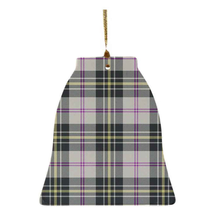Scottish MacPherson Dress Ancient Clan Tartan Ceramic Ornament Bell Shape Tartan Plaid