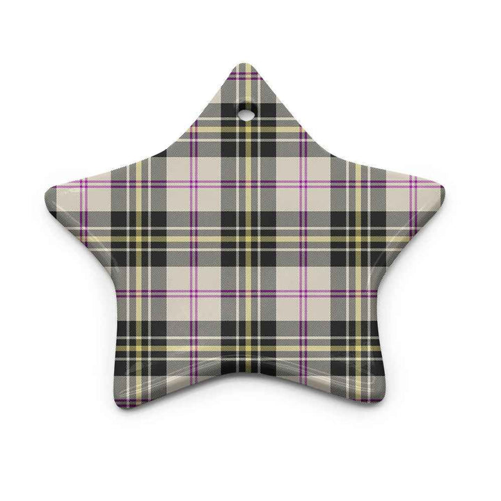 Scottish MacPherson Dress Ancient Clan Tartan Ceramic Ornament Star Shape Tartan Plaid