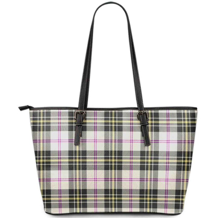 Scottish MacPherson Dress Ancient Clan Tartan Leather Tote Tartan Plaid