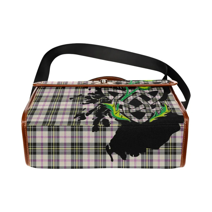 Scottish MacPherson Dress Ancient Clan Tartan Waterproof Canvas Bag With Thistle Tartan Plaid 5