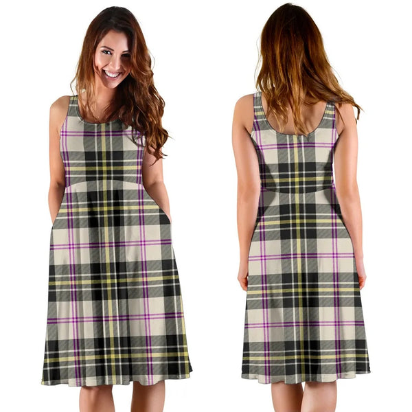 Scottish MacPherson Dress Ancient Clan Tartan Women Midi Dress