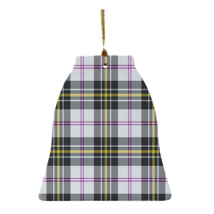 Scottish MacPherson Dress Modern Clan Tartan Ceramic Ornament Bell Shape Tartan Plaid