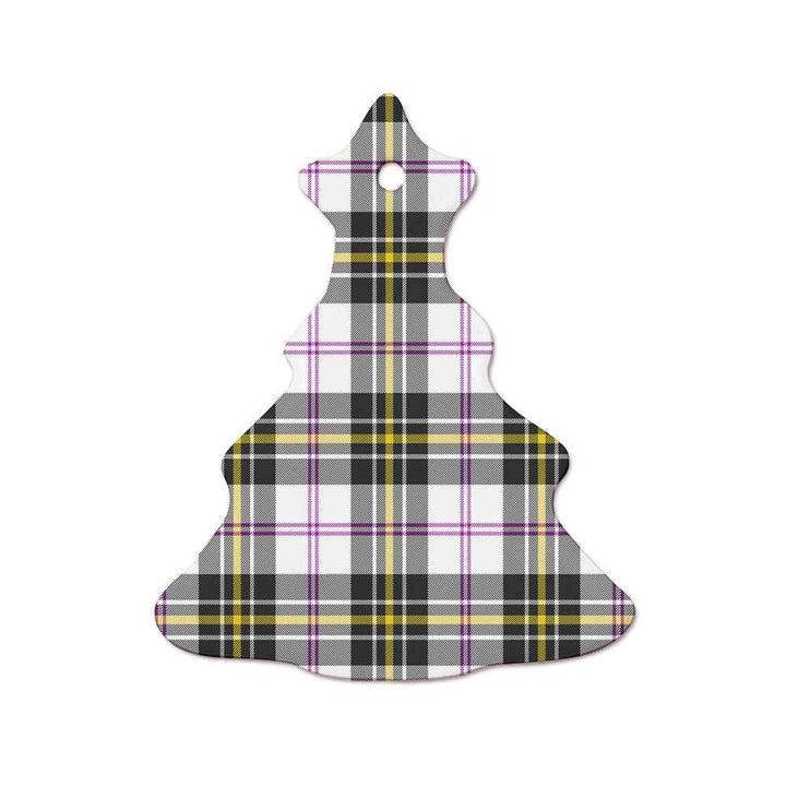 Scottish MacPherson Dress Modern Clan Tartan Ceramic Ornament  Tree Shape Tartan Plaid