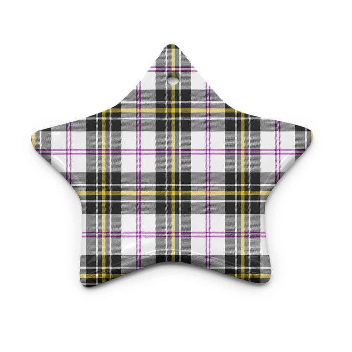Scottish MacPherson Dress Modern Clan Tartan Ceramic Ornament Star Shape Tartan Plaid