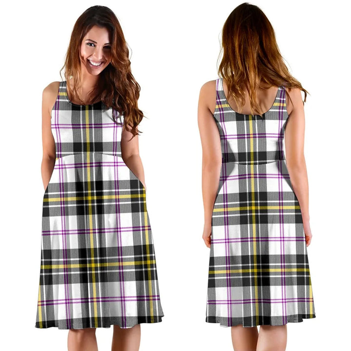 Scottish MacPherson Dress Modern Clan Tartan Women Midi Dress