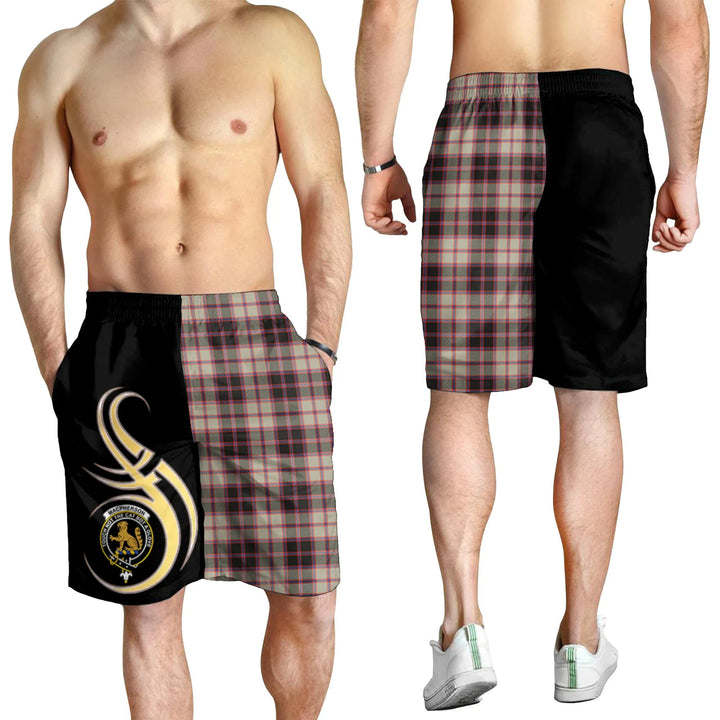 Scottish MacPherson Hunting Ancient Clan Crest Tartan Believe in Me Men's Shorts