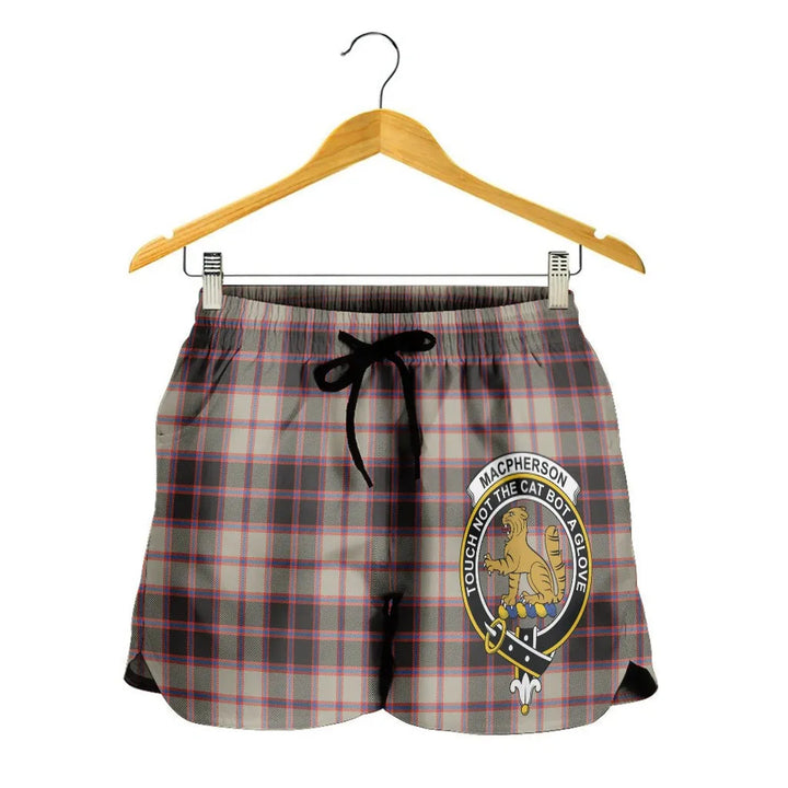 Scottish MacPherson Hunting Ancient Clan Crest Tartan Women Shorts