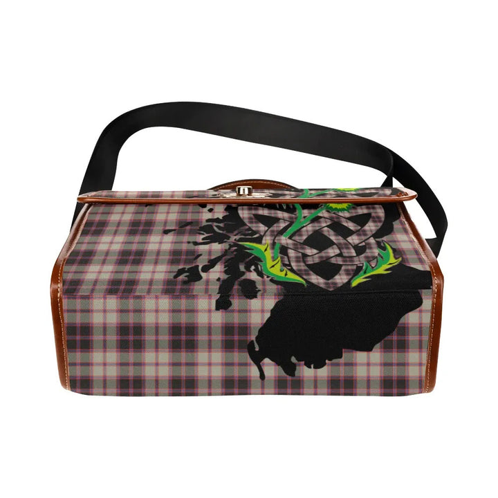 Scottish MacPherson Hunting Ancient Clan Tartan Waterproof Canvas Bag With Thistle Tartan Plaid 5