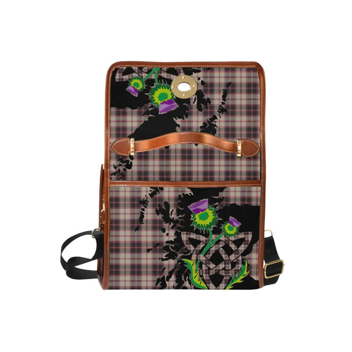 Scottish MacPherson Hunting Ancient Clan Tartan Waterproof Canvas Bag With Thistle Tartan Plaid 6