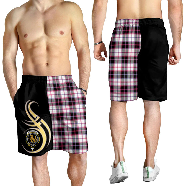 Scottish MacPherson Hunting Modern Clan Crest Tartan Believe in Me Men's Shorts