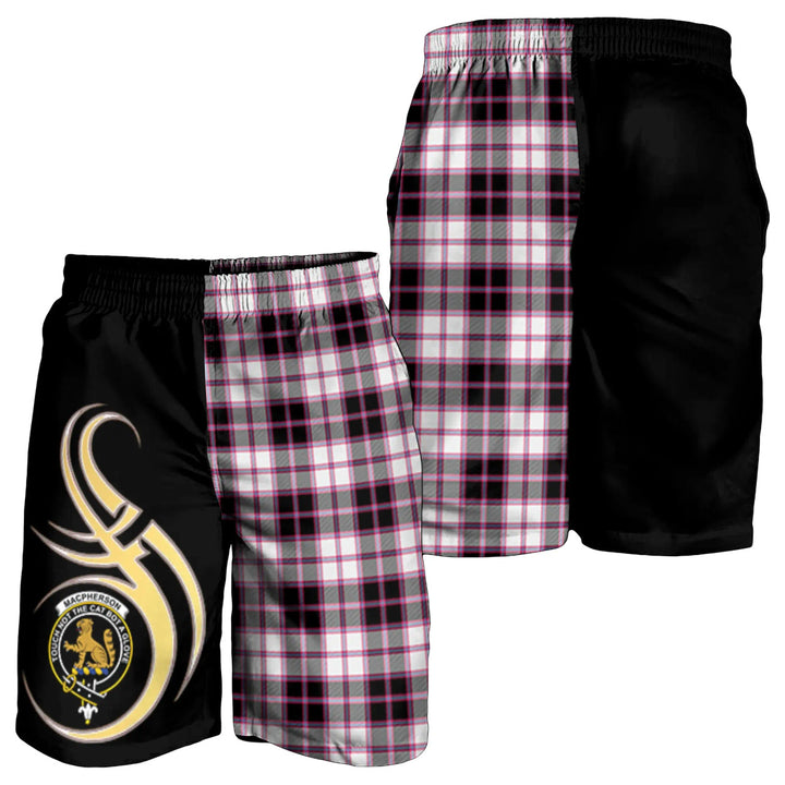 Scottish MacPherson Hunting Modern Clan Crest Tartan Believe in Me Men's Shorts