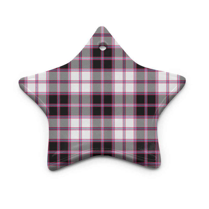 Scottish MacPherson Hunting Modern Clan Tartan Ceramic Ornament Star Shape Tartan Plaid