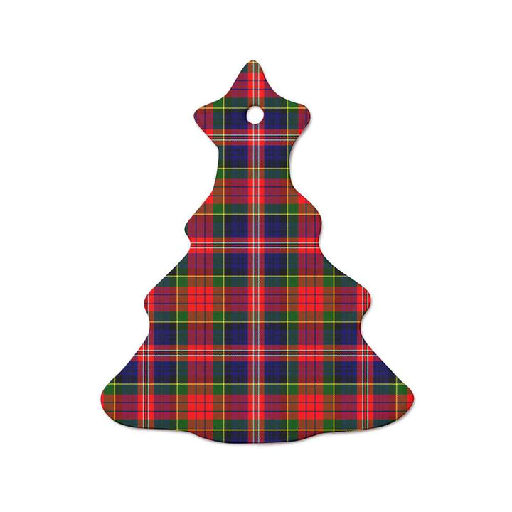 Scottish MacPherson Modern Clan Tartan Ceramic Ornament  Tree Shape Tartan Plaid