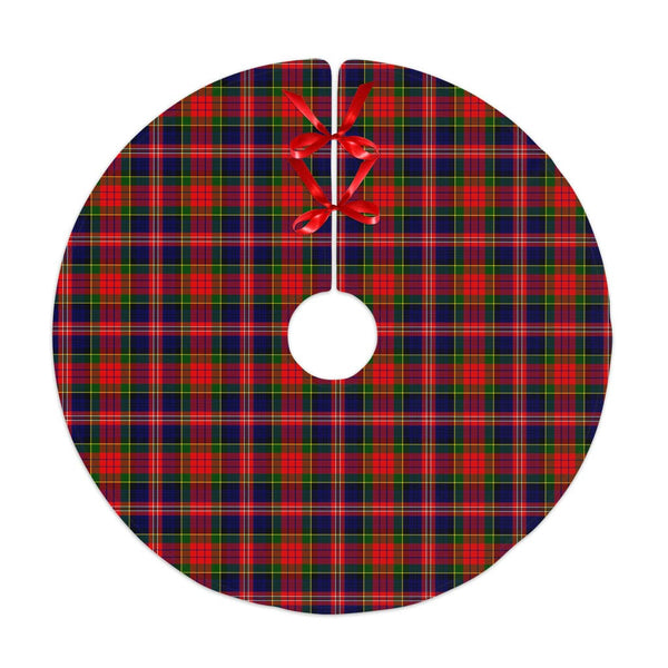 Scottish MacPherson Modern Clan Tartan Christmas Tree Skirt No Tassels 1 Tartan Plaid