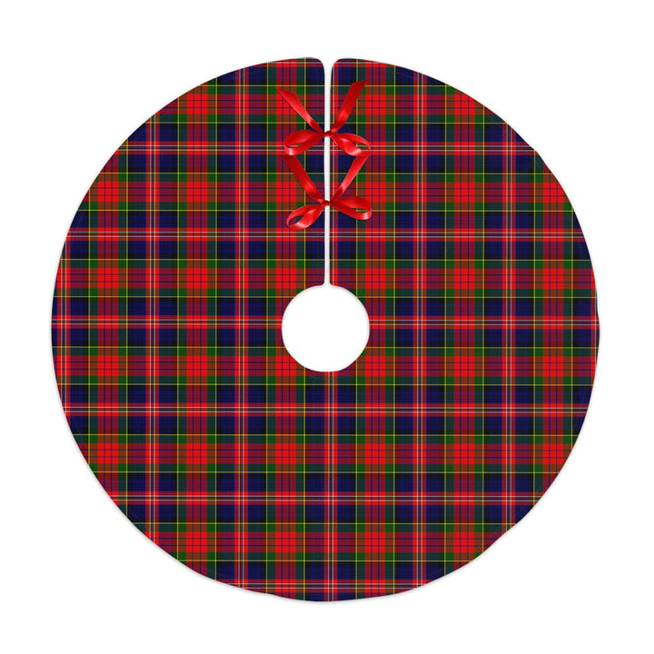 Scottish MacPherson Modern Clan Tartan Christmas Tree Skirt No Tassels 1 Tartan Plaid
