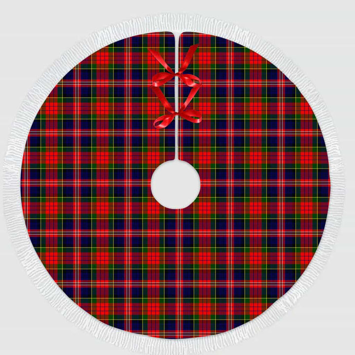 Scottish MacPherson Modern Clan Tartan Christmas Tree Skirt Tassels 1 Tartan Plaid
