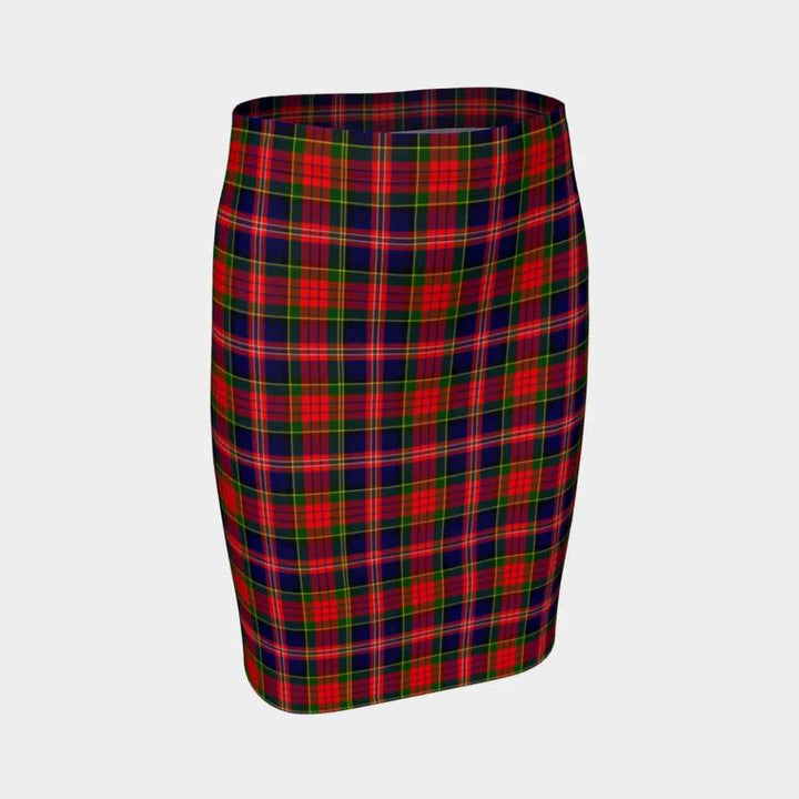 Scottish MacPherson Modern Clan Tartan Fitted Skirt Tartan Plaid 1