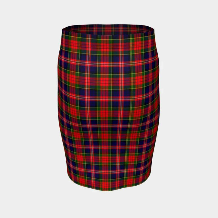 Scottish MacPherson Modern Clan Tartan Fitted Skirt Tartan Plaid 4