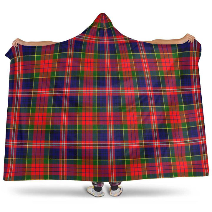 Scottish MacPherson Modern Clan Tartan Hooded Blanket Tartan Plaid 1