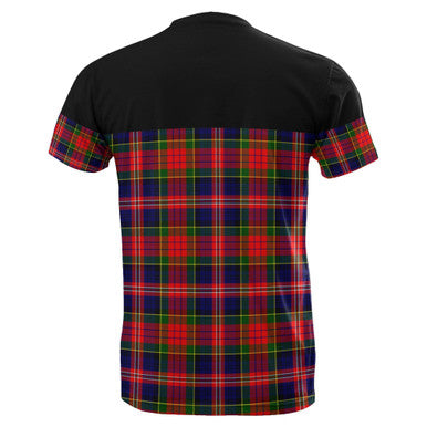 Scottish MacPherson Modern Clan Tartan T-Shirt Horizontal Style Back Side Tartan Plaid