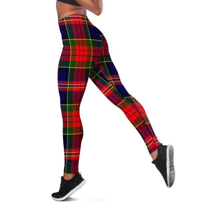 Scottish MacPherson Modern Clan Tartan Women Leggings Tartan Plaid 2