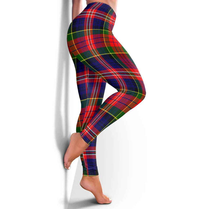 Scottish MacPherson Modern Clan Tartan Women Leggings Tartan Plaid 4