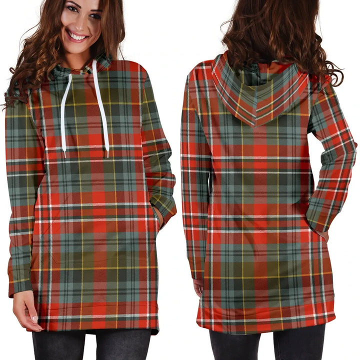 Scottish MacPherson Weathered Clan Tartan Hoodie Dress