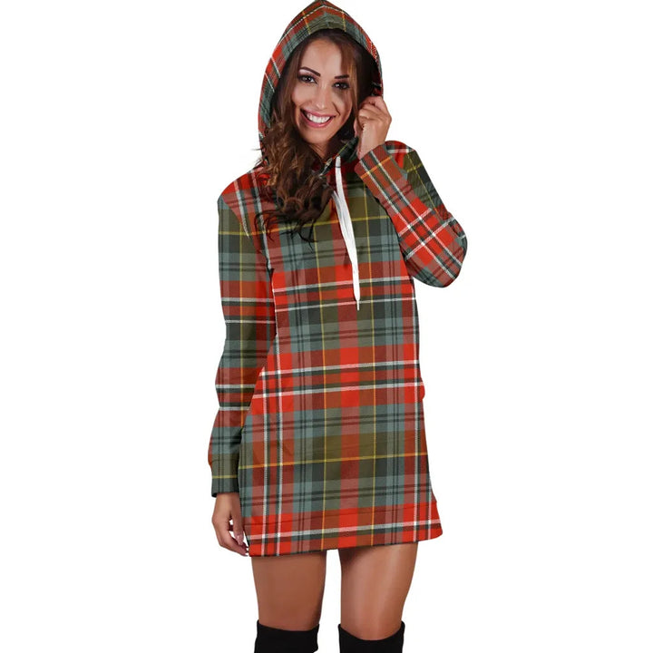 Scottish MacPherson Weathered Clan Tartan Hoodie Dress