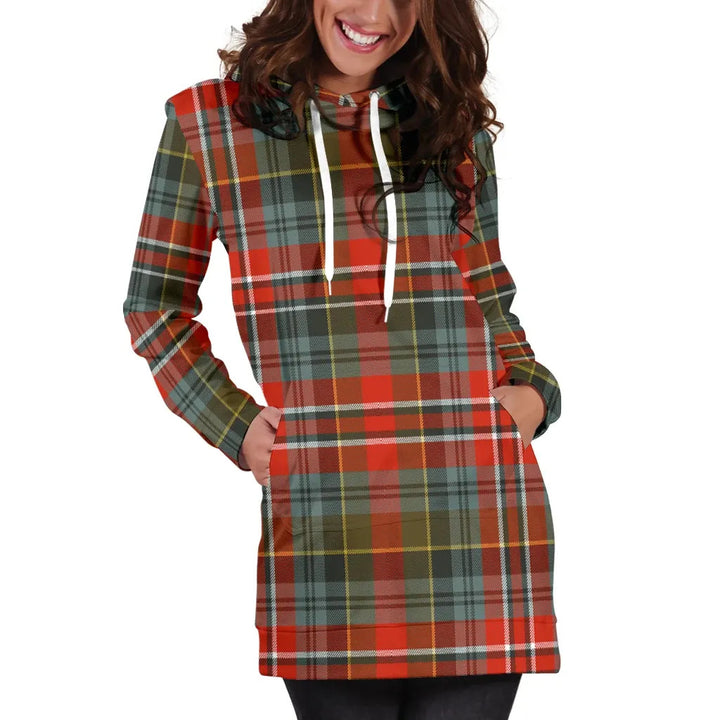 Scottish MacPherson Weathered Clan Tartan Hoodie Dress