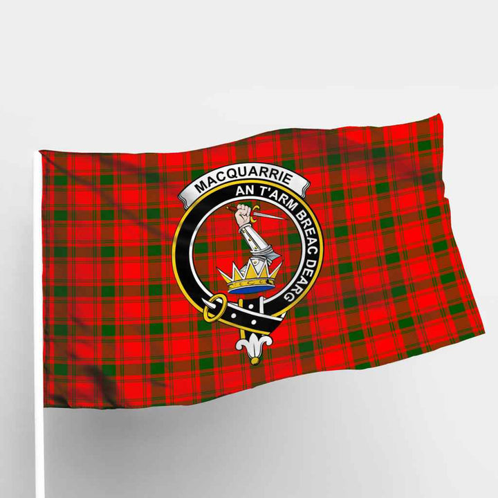 Scottish MacQuarrie Clan Crest Tartan Flag Parade Tartan Plaid 1