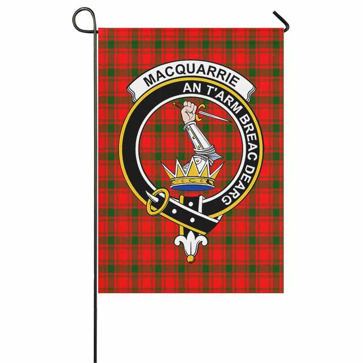Scottish MacQuarrie Clan Crest Tartan Garden Flag Tartan Plaid 1