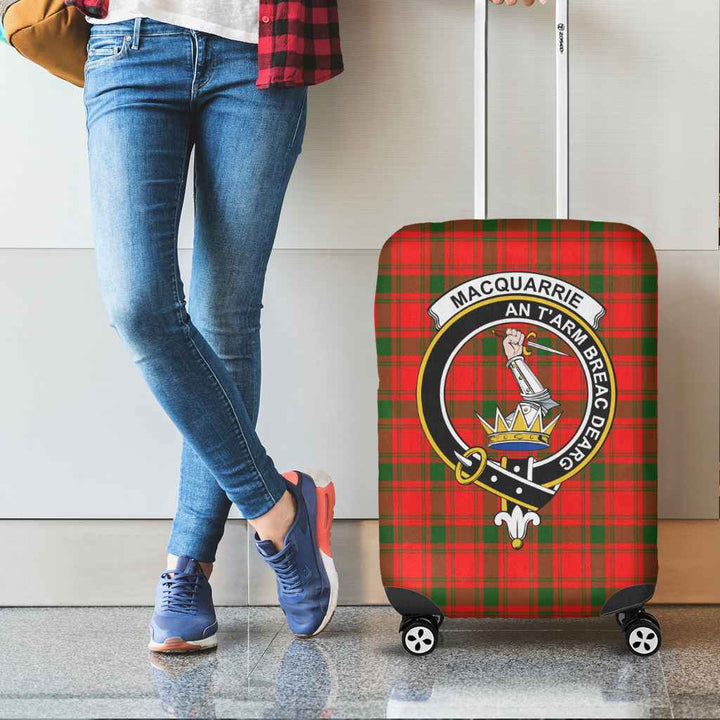 Scottish MacQuarrie Clan Crest Tartan Luggage Cover Tartan Plaid 2