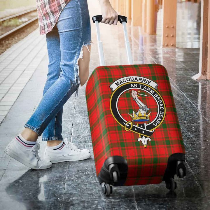 Scottish MacQuarrie Clan Crest Tartan Luggage Cover Tartan Plaid 3