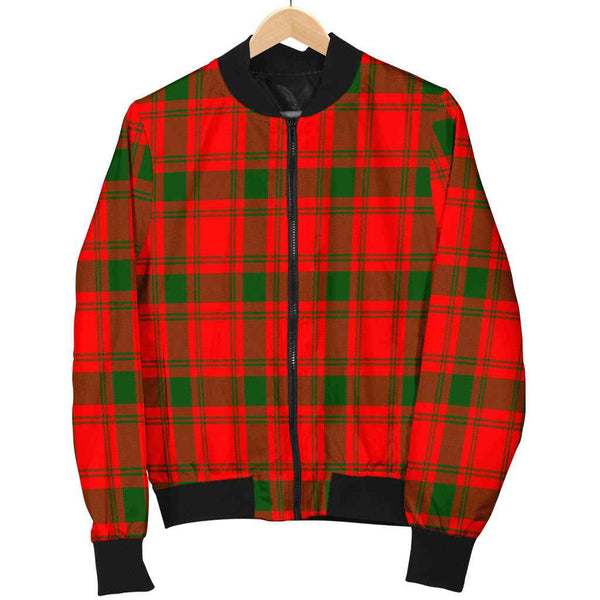 Scottish MacQuarrie Modern Clan Tartan Bomber Jacket Tartan Plaid 1