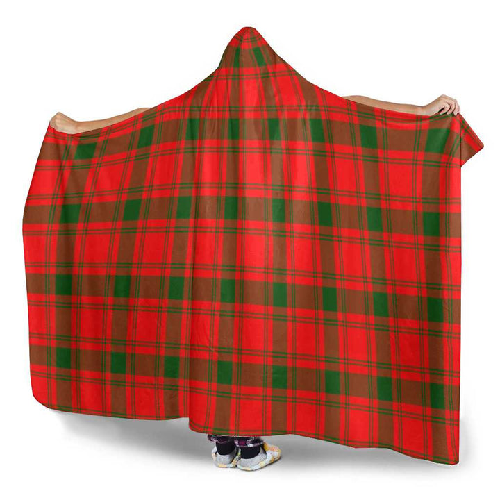Scottish MacQuarrie Modern Clan Tartan Hooded Blanket Tartan Plaid 3