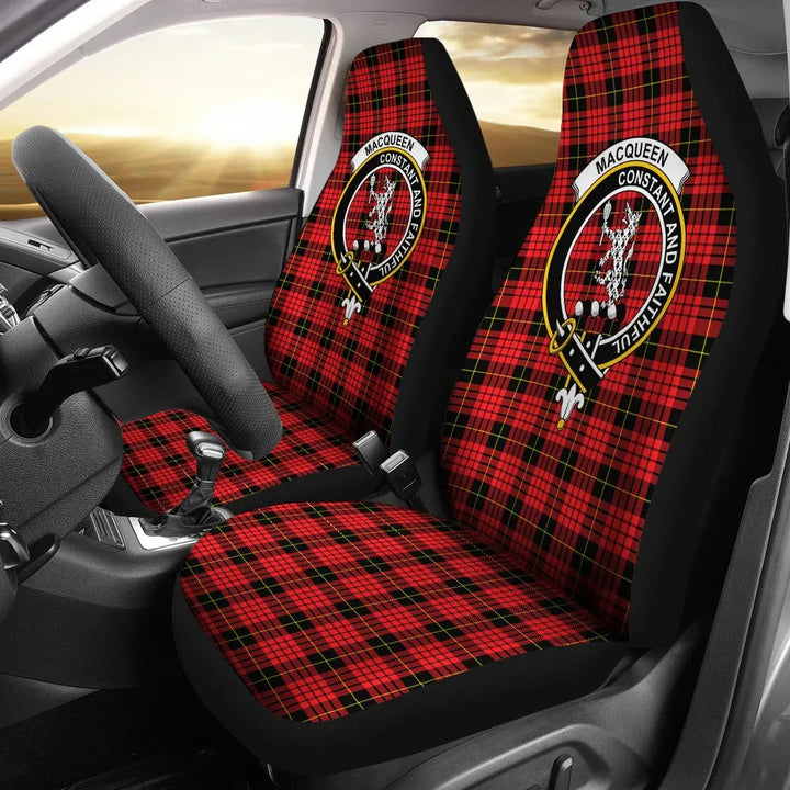 Scottish MacQueen Clan Crest Tartan Car Seat Covers 2