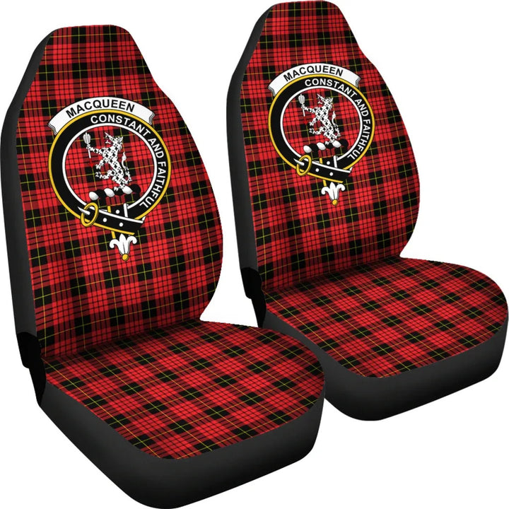 Scottish MacQueen Clan Crest Tartan Car Seat Covers 4