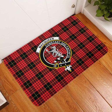 Scottish MacQueen Clan Crest Tartan Door Mat Tartan Plaid 3