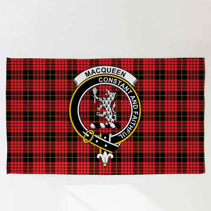 Scottish MacQueen Clan Crest Tartan Flag Parade Tartan Plaid 3