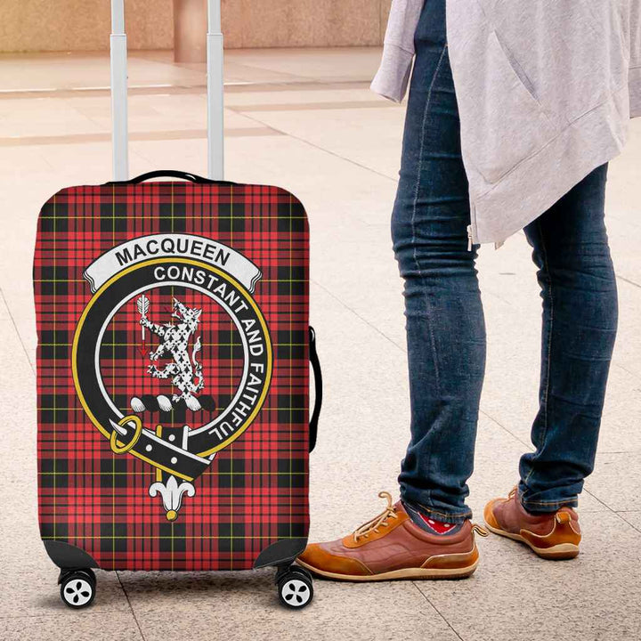 Scottish MacQueen Clan Crest Tartan Luggage Cover Tartan Plaid 4